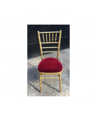 Chaise Chiavari doré fabriquée en Europe