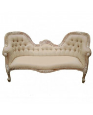 Meridienne double end cerusee tissu grey