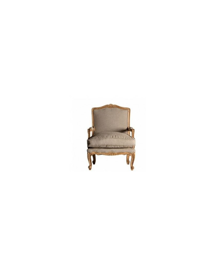 Fauteuil de style coton beige