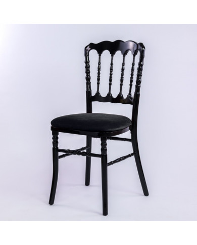 Chaise Napoleon III en bois noir
