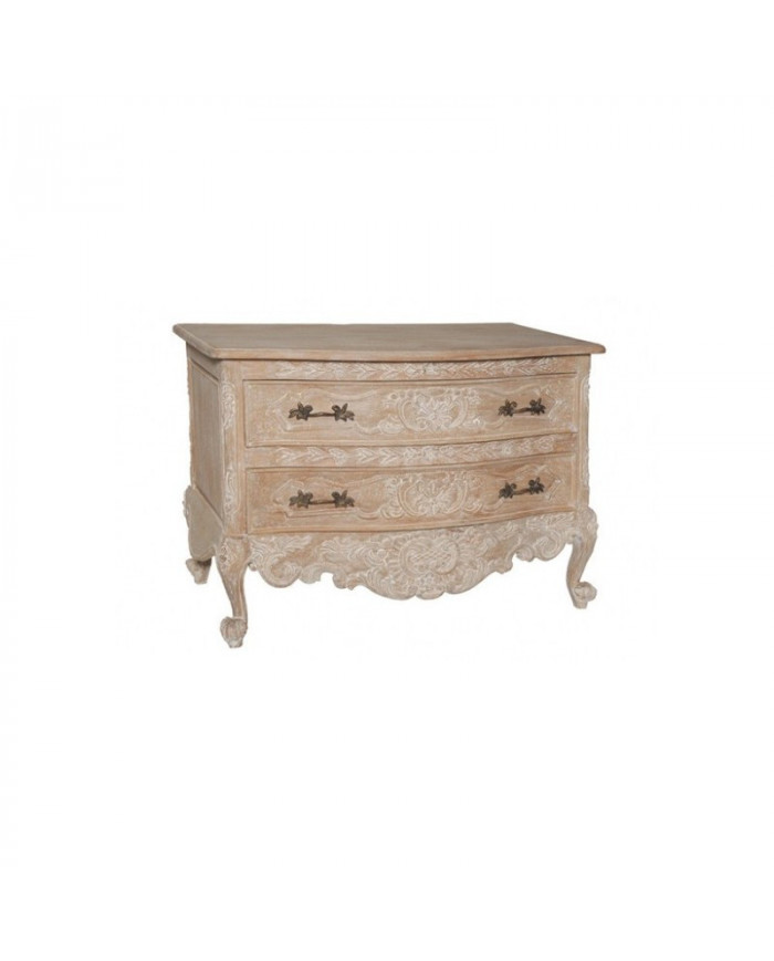 Commode cérusée Versailles 2 tiroirs