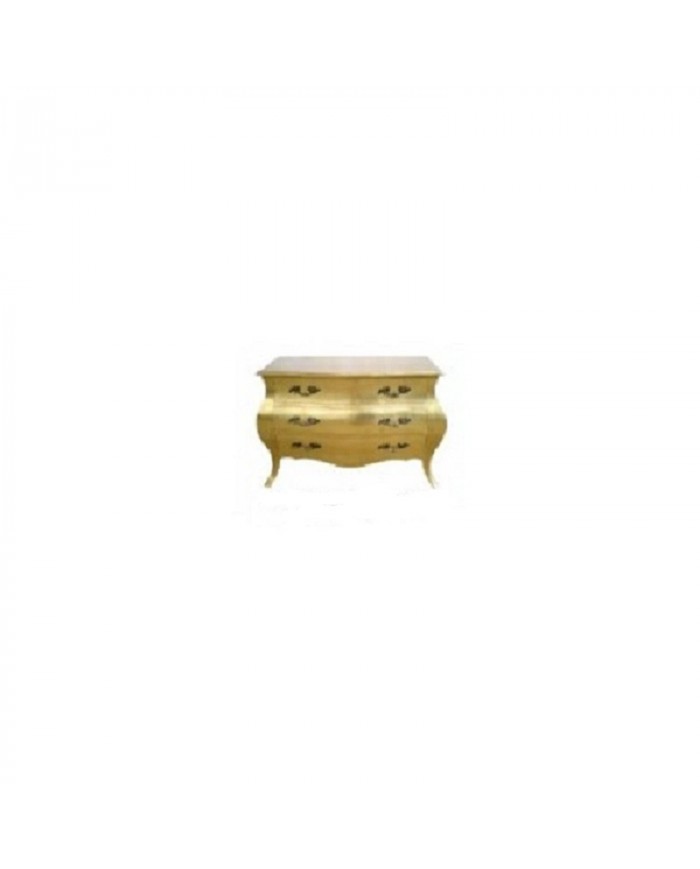 Commode en bois doré modèle Bombay 3 tiroirs