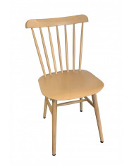 Chaise stye scandinave à barreaux en bois