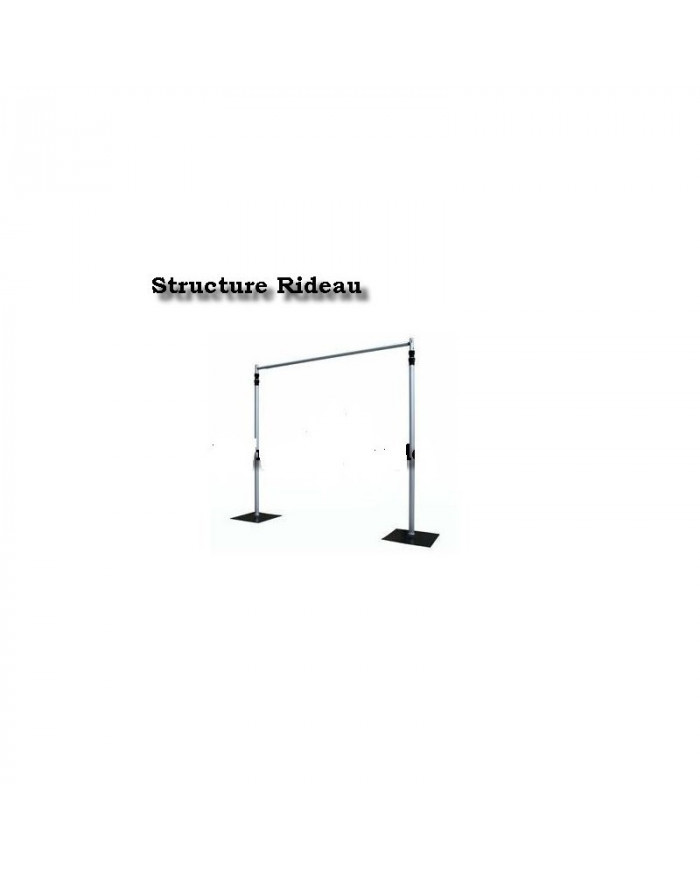 Structure pour rideaux lumineux de 2,20 à 4 m pour rideau lumineux  avec pied