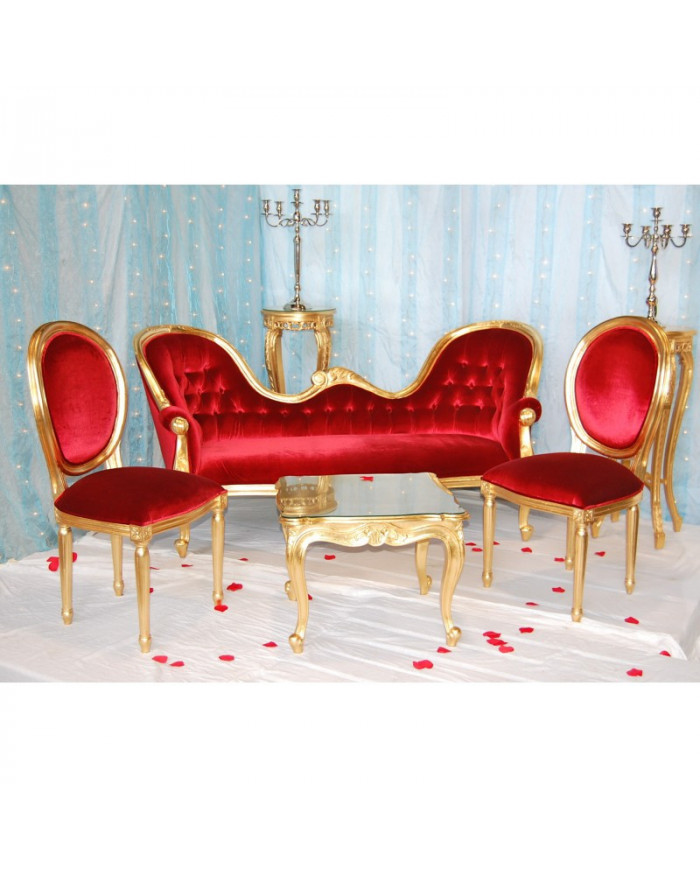 décor mariage doré et rouge Pack 11