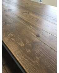 Table haute style rustique