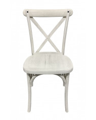 Chaise de bistrot en polypropylene blanc