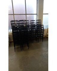 Chaise Napoleon III en bois noir